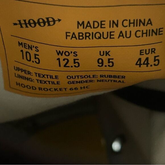 NEW Hood Rocket 66 HC Mens Shoes Lace Up Sneakers Black Size 10.5 - Picture 8 of 9